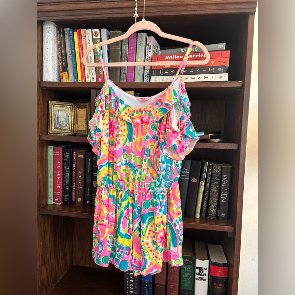 LILLY PULITIZER Fenella Romper Come Out of Your Shell SZ XS - Picture 2 of 5